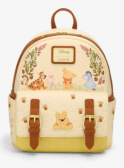 Loungefly Disney Winnie The Pooh Floral Pooh Bear & Friends Mini Backpack - BoxLunch Exclusive