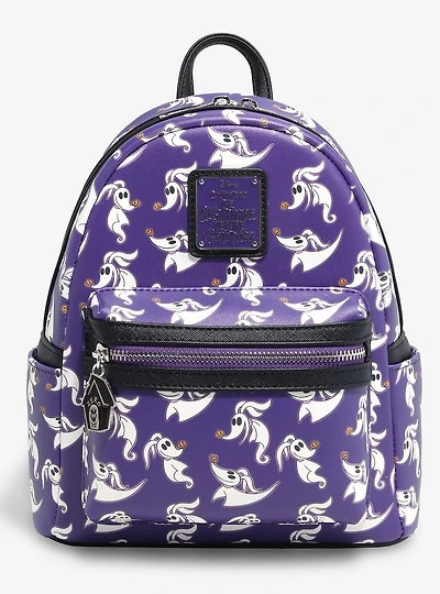 Loungefly Disney The Nightmare Before Christmas Zero Allover Print Glow-in-the-Dark Mini Backpack — BoxLunch Exclusive