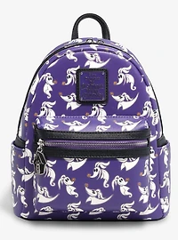 Loungefly Disney The Nightmare Before Christmas Zero Allover Print Glow-in-the-Dark Mini Backpack — BoxLunch Exclusive