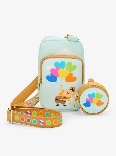 Loungefly Disney Pixar Up Russell Heart Balloons Crossbody Bag with Coin Purse - BoxLunch Exclusive