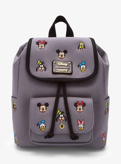 Loungefly Disney Mickey and Friends Embroidered Canvas Mini Backpack — BoxLunch Exclusive