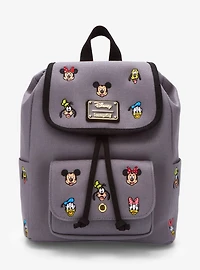 Loungefly Disney Mickey and Friends Embroidered Canvas Mini Backpack — BoxLunch Exclusive