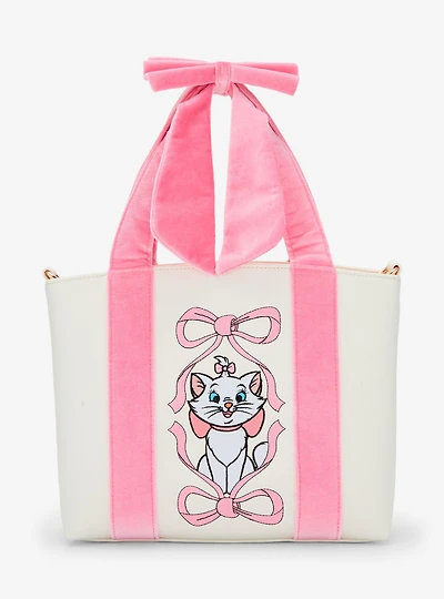 Loungefly Disney The Aristocats Marie Velvet Bow Tote Bag - BoxLunch Exclusive