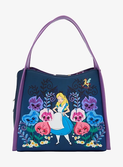 Loungefly Disney Alice in Wonderland Alice & Flowers Convertible Purse — BoxLunch Exclusive