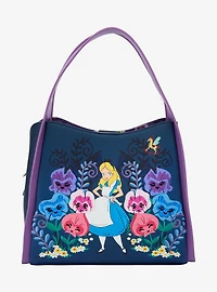Loungefly Disney Alice in Wonderland Alice & Flowers Convertible Purse — BoxLunch Exclusive