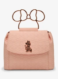 Loungefly Disney Minnie Mouse Embossed Blush Crossbody Bag - BoxLunch Exclusive