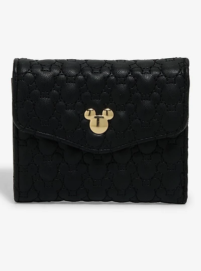 Disney Mickey Mouse Silhouettes Quilted Snap Wallet - BoxLunch Exclusive