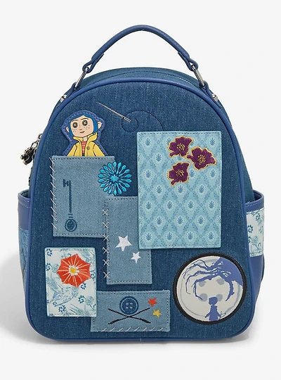 Coraline Patchwork Denim Mini Backpack — BoxLunch Exclusive