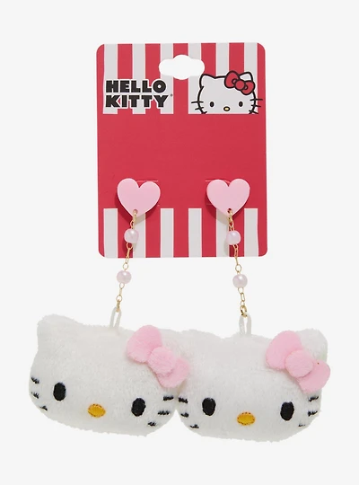 Sanrio Hello Kitty Plush Drop Charm Earrings