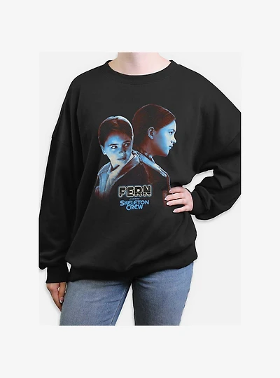 Skeleton Crew Fern Heroic Womens Oversized Sweatshirt