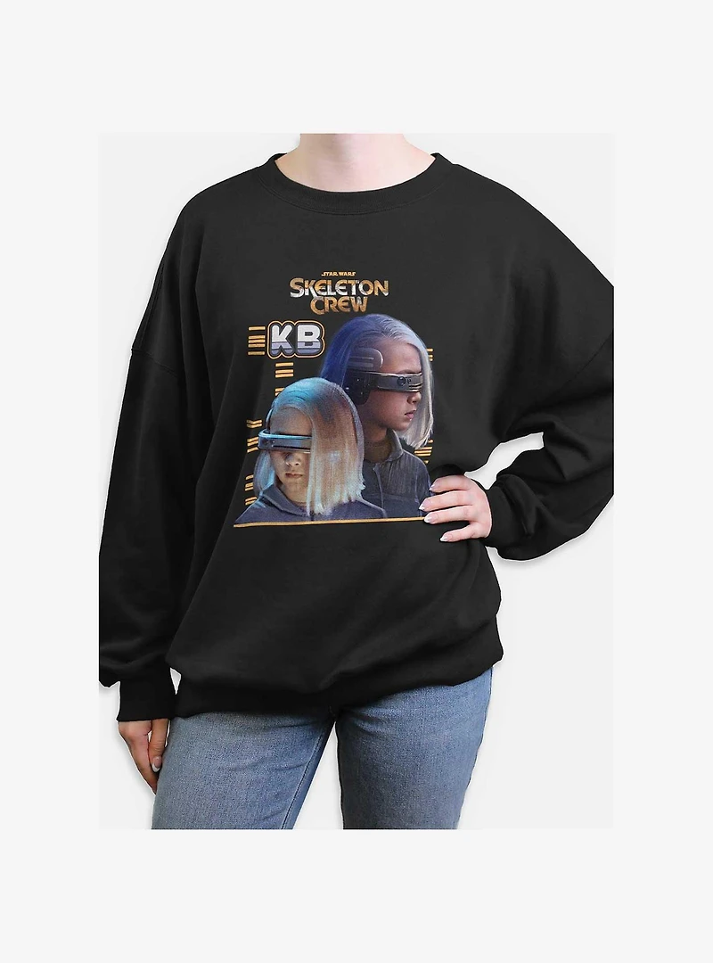 Skeleton Crew KB Heroic Womens Oversized Sweatshirt