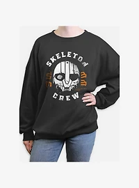 Skeleton Crew Mask Womens Oversized Sweatshirt