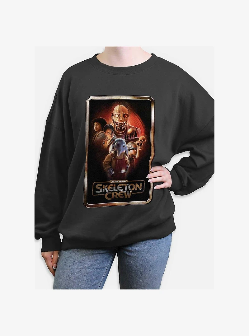 Skeleton Crew Poster Group Womens Oversized Sweatshirt