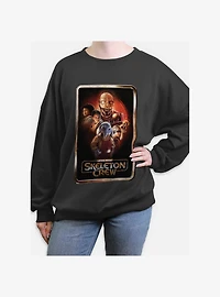 Skeleton Crew Poster Group Womens Oversized Sweatshirt