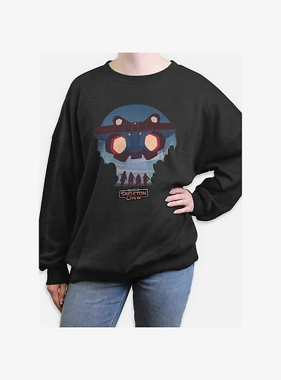 Skeleton Crew Kids And Ship Womens Oversized Sweatshirt