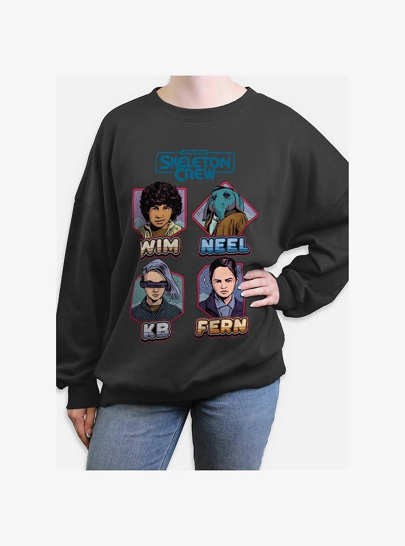 Skeleton Crew Names and Womens Oversized Sweatshirt