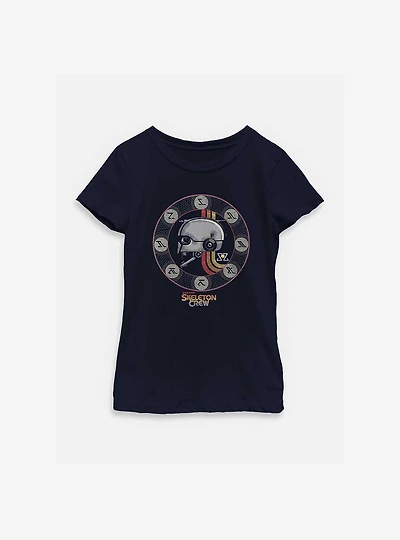 Skeleton Crew Heads Abroad Youth Girls T-Shirt