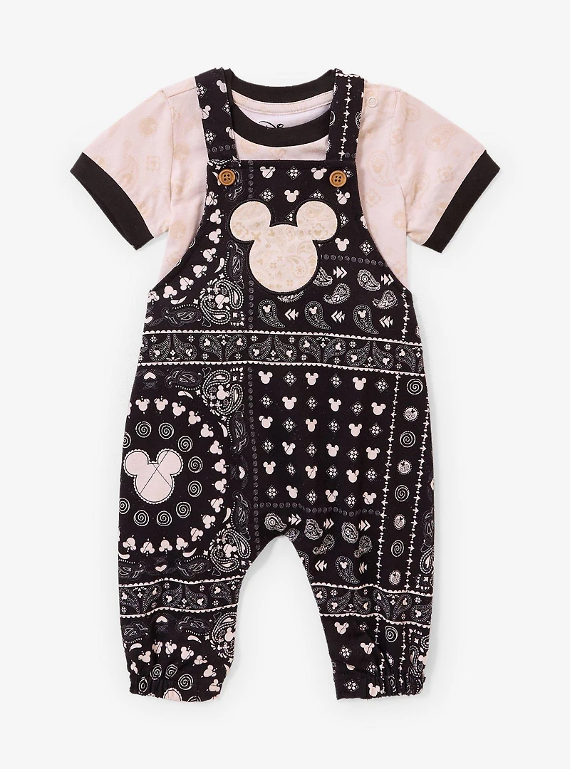 Disney Mickey Mouse Bandana Infant T-Shirt & Overall Set — BoxLunch Exclusive