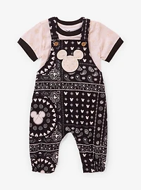 Disney Mickey Mouse Bandana Infant T-Shirt & Overall Set — BoxLunch Exclusive