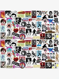Elvis Presley 100ct Vinyl Stickers Variety Pack