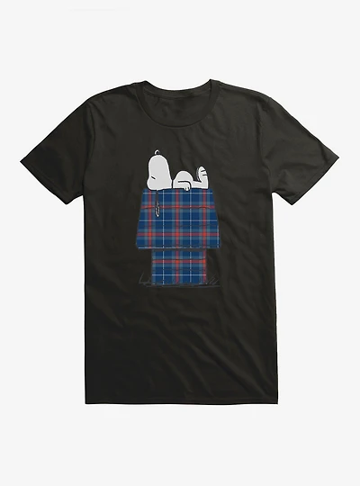 Peanuts Snoopy's Plaid House T-Shirt