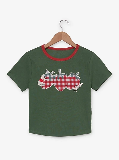 Disney Winnie the Pooh Strawberry Gingham Women's Baby Tee — BoxLunch Exclusive