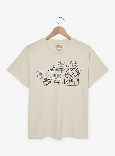 SpongeBob SquarePants DoodleBob Women's T-Shirt — BoxLunch Exclusive