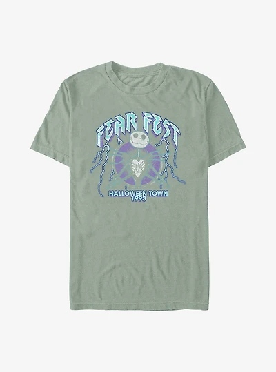 Disney The Nightmare Before Christmas Fear Of Lightning Garment Dye T-Shirt