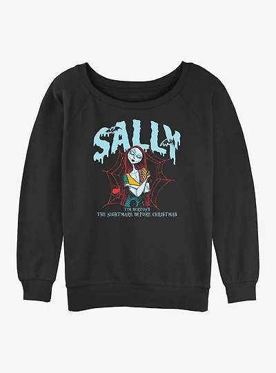 Disney The Nightmare Before Christmas Collegiate Sally Womens Slouchy Sweatshirt
