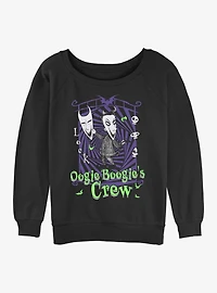 Disney The Nightmare Before Christmas Boogies Crew Lock Womens Slouchy Sweatshirt