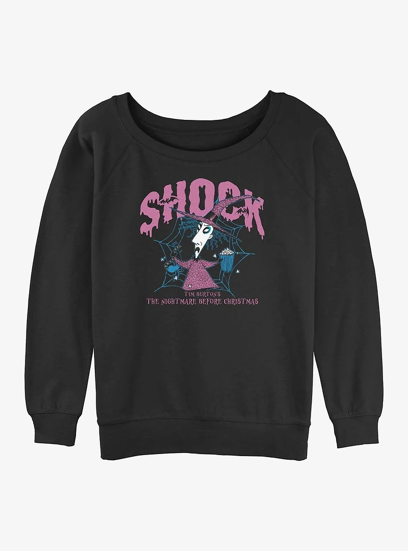 Disney The Nightmare Before Christmas Collegiate Shock Womens Slouchy Sweatshirt