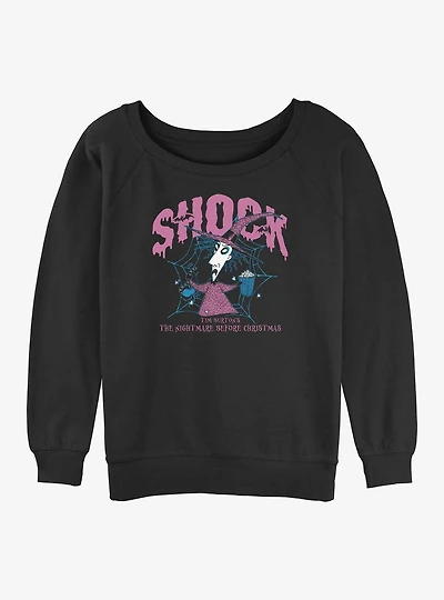 Disney The Nightmare Before Christmas Collegiate Shock Womens Slouchy Sweatshirt