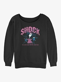 Disney The Nightmare Before Christmas Collegiate Shock Womens Slouchy Sweatshirt