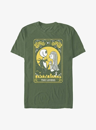Disney The Nightmare Before Christmas Lovers Tarot Garment Dye T-Shirt