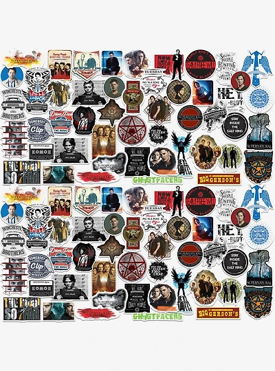 Supernatural 100ct Vinyl Stickers Variety Pack
