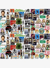 Parks and Recreation 100ct Vinyl Stickers Variety Pack