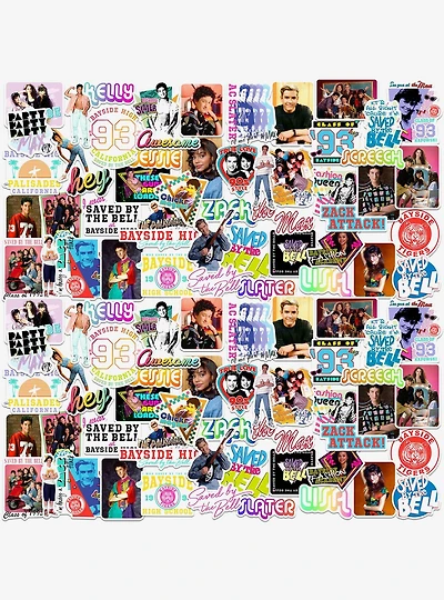 Saved By the Bell 100ct Vinyl Stickers Variety Pack