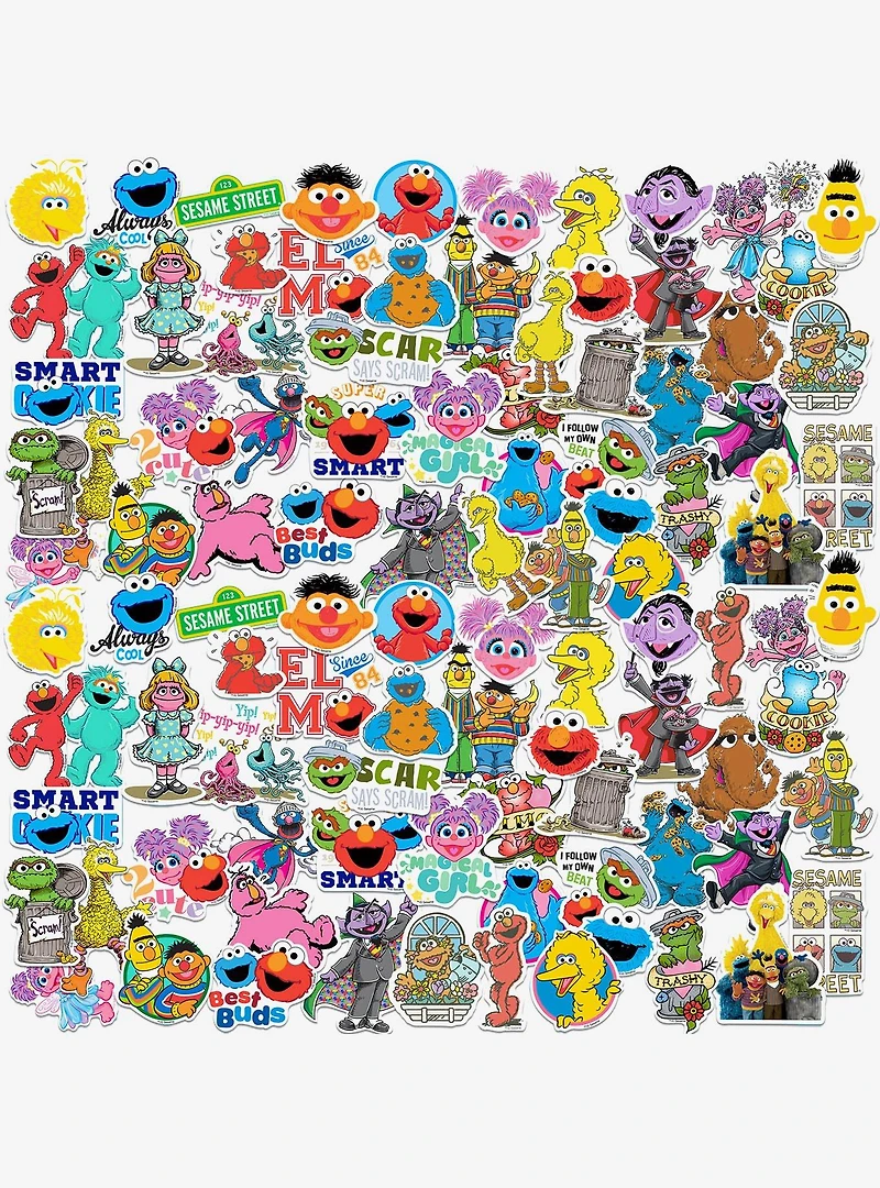 Sesame Street 100ct Vinyl Stickers Variety Pack