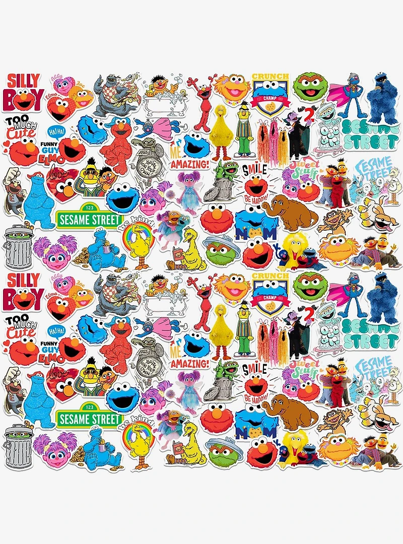 Sesame Street Variety 100ct Vinyl Stickers Variety Pack