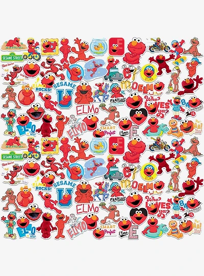 Sesame Street Elmo 100ct Vinyl Stickers Variety Pack