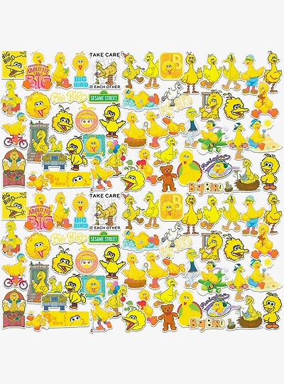 Sesame Street Big Bird 100ct Vinyl Stickers Variety Pack