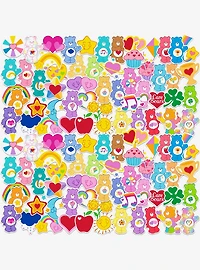 Care Bears and Tummy Emblems 100ct Vinyl Stickers Variety Pack