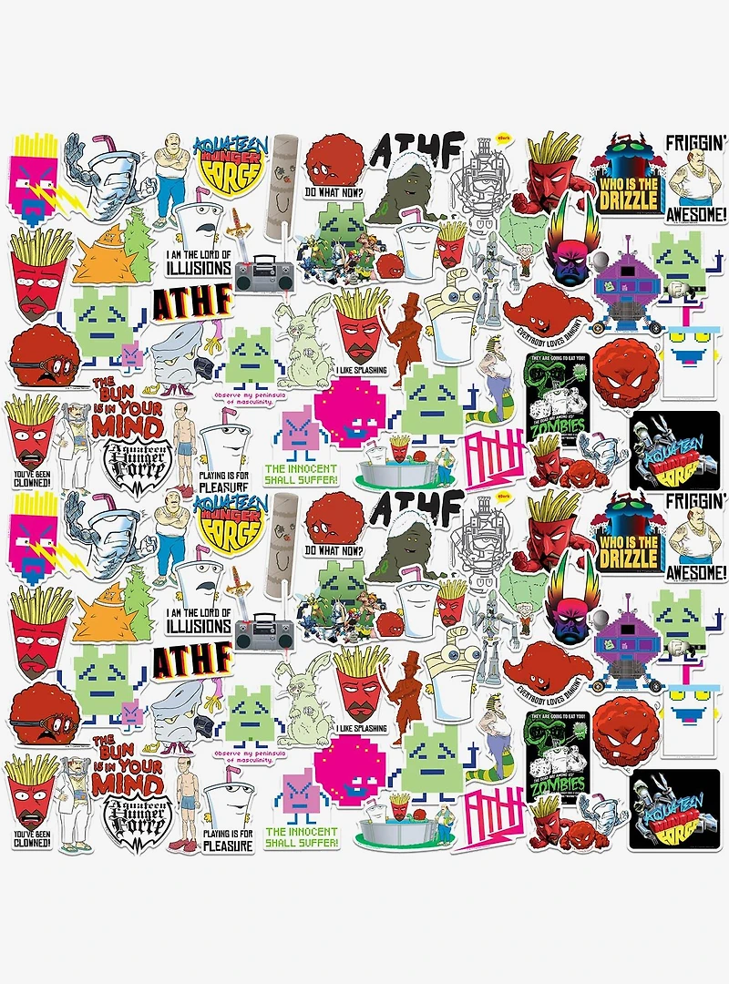 Aqua Teen Hunger Force Variety 100ct Vinyl Stickers Variety Pack