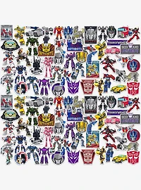 Transformers 100ct Vinyl Stickers Variety Pack