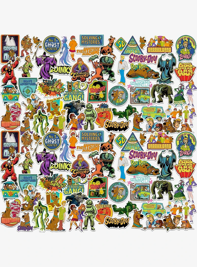 Scooby-Doo! 100ct Vinyl Stickers Variety Pack