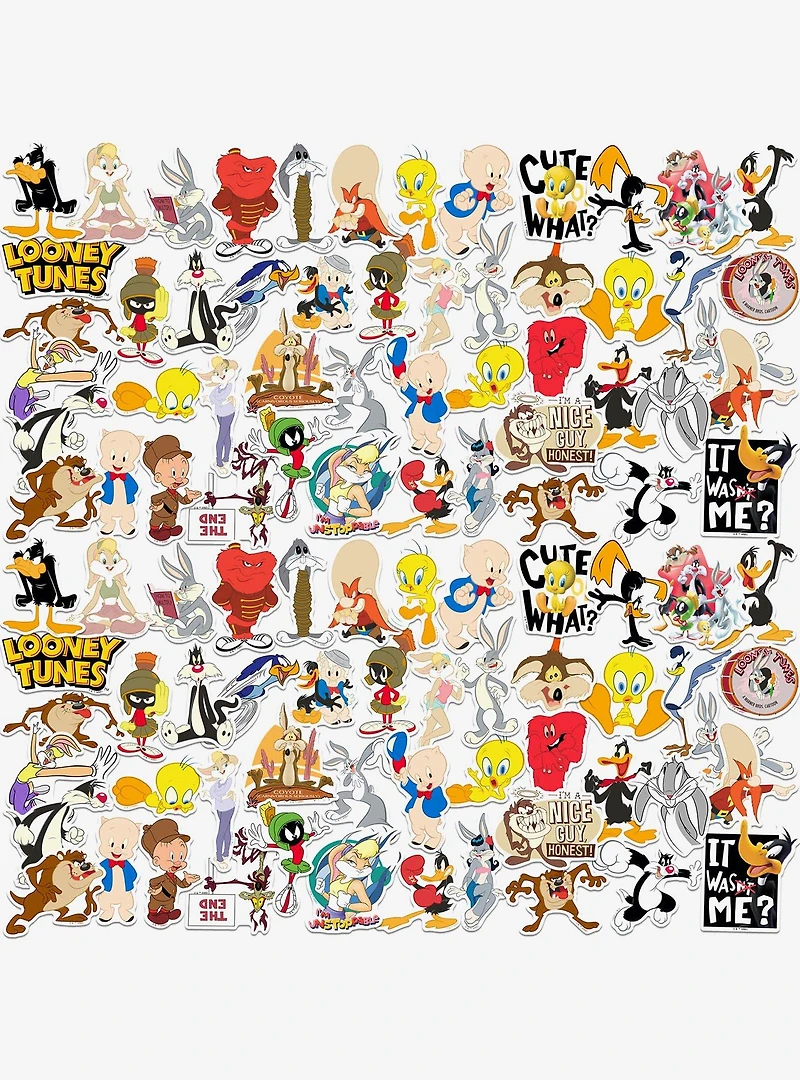 Looney Tunes Variety 100ct Vinyl Stickers Variety Pack