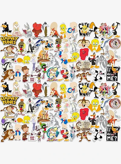 Looney Tunes Variety 100ct Vinyl Stickers Variety Pack