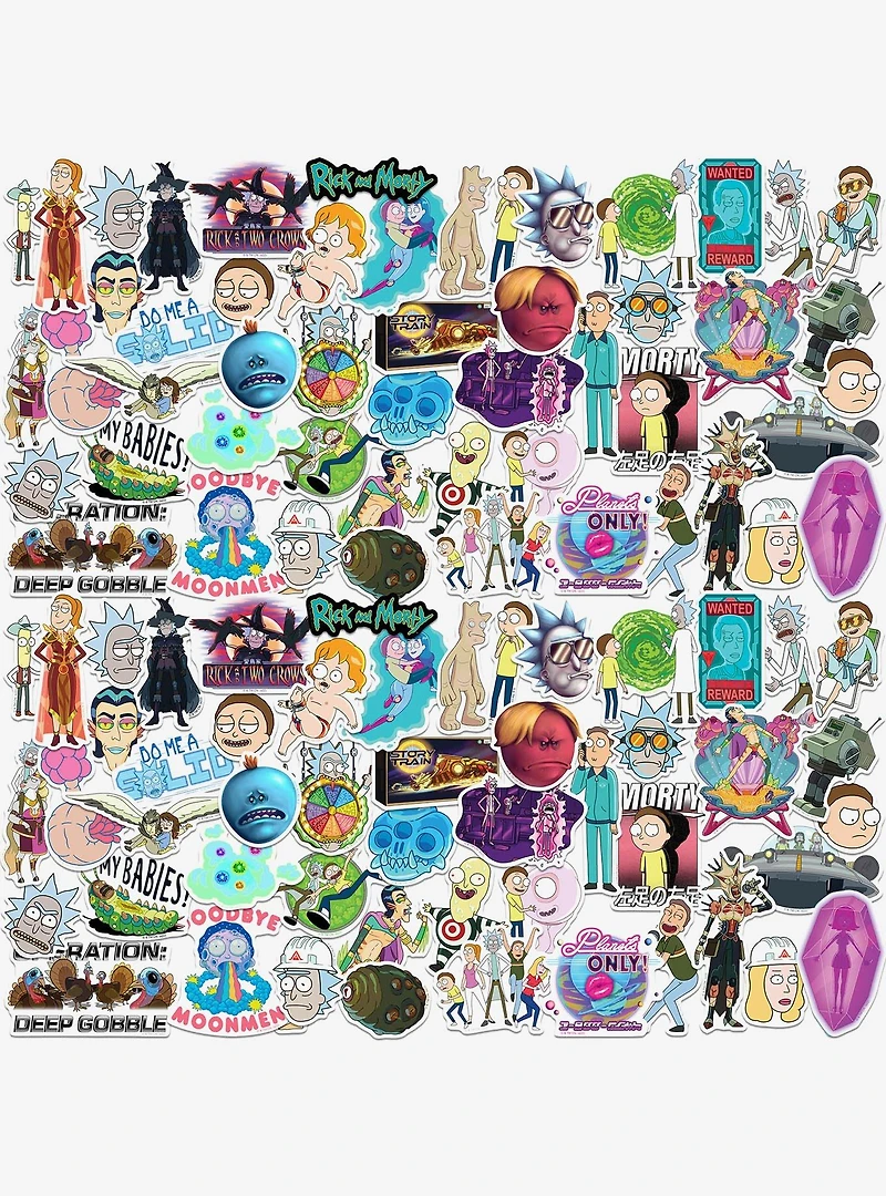 Rick and Morty 2nd Variety 100ct Vinyl Stickers Variety Pack