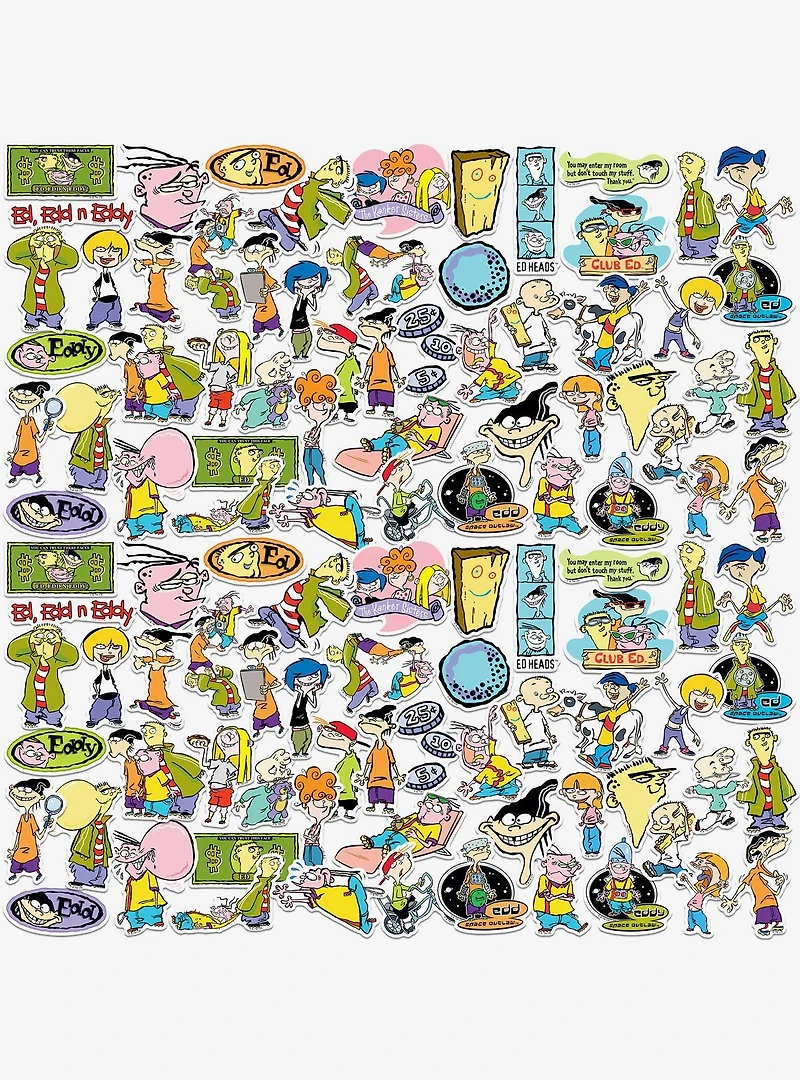 Ed Edd N Eddy 100ct Vinyl Stickers Variety Pack
