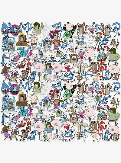 Regular Show 100ct Vinyl Stickers Variety Pack
